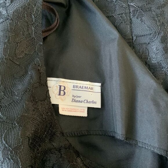 Braemar Formal Classic Lace Black Dress Size 15/16 - Picture 4 of 7